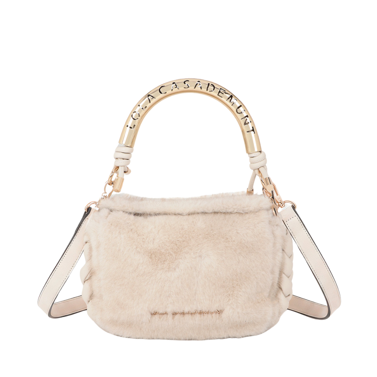 Small 1981 Hair Shoulder Bag - Ecru