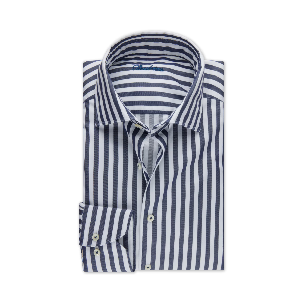 Slimline C72 RC Cuff Casual - Navy stripe