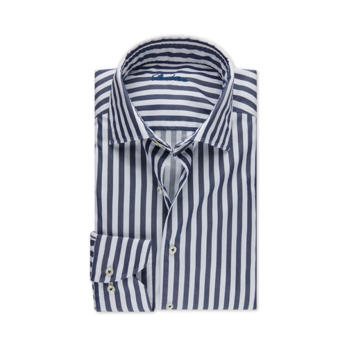 Stenströms SLIMLINE C72 RC CUFF CASUAL - NAVY STRIPE