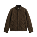 Quilted Jacket - Black Brown