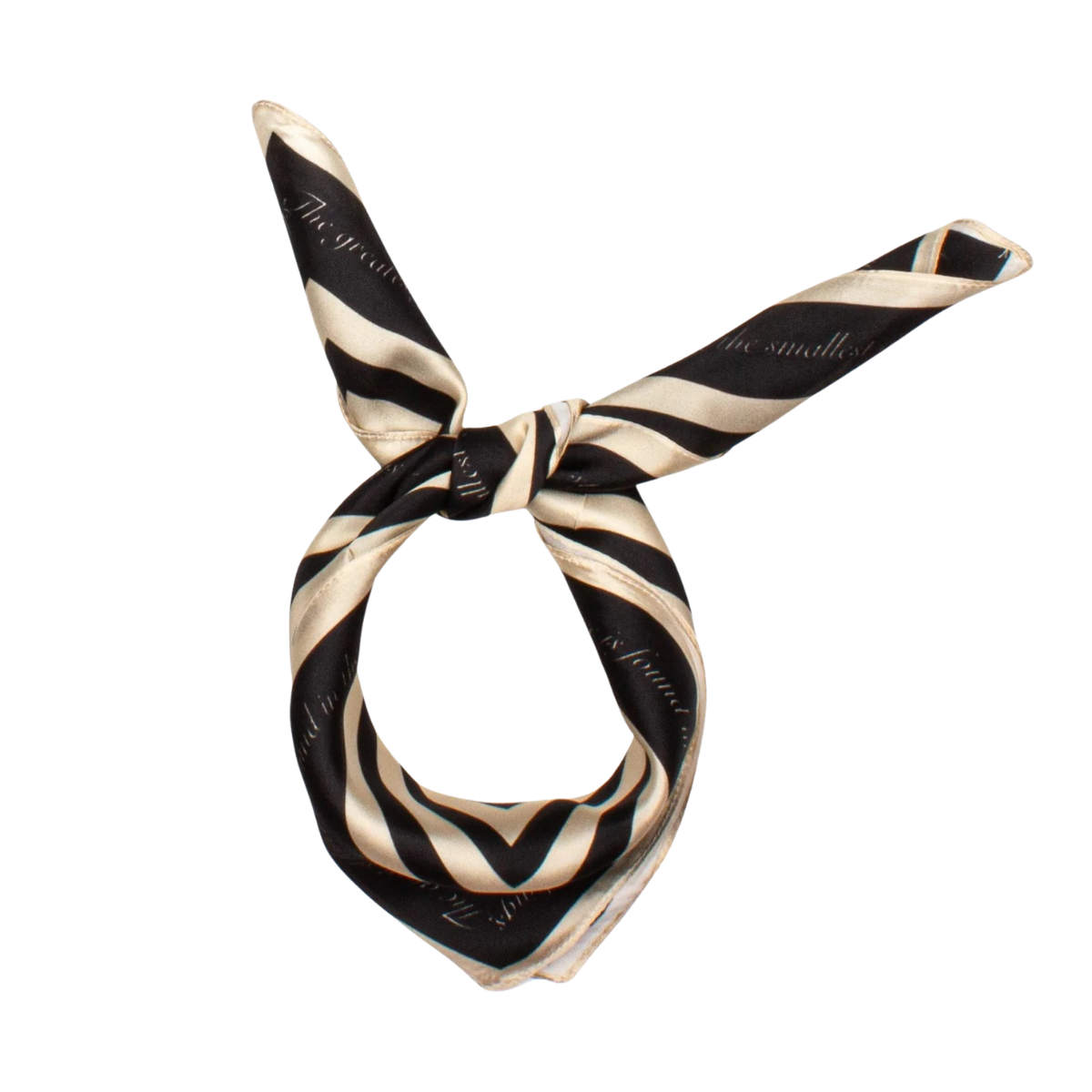 The greatest force Silk Scarf - Black