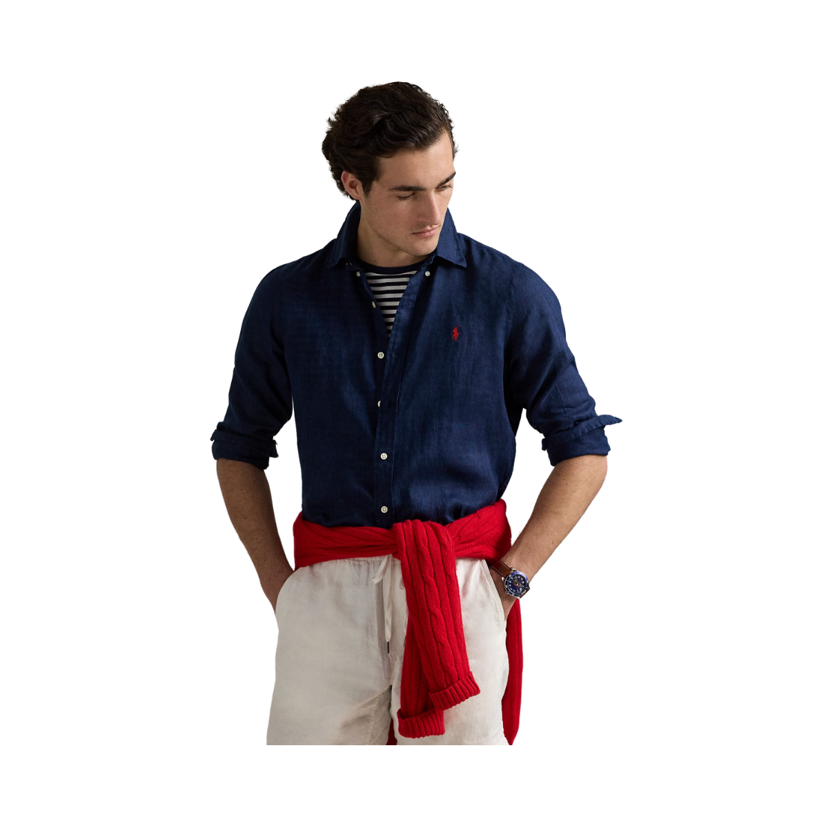 Long Sleeve Sport Shirt - Newport Navy