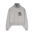 Cropped Ivy Half Zip - American Grey