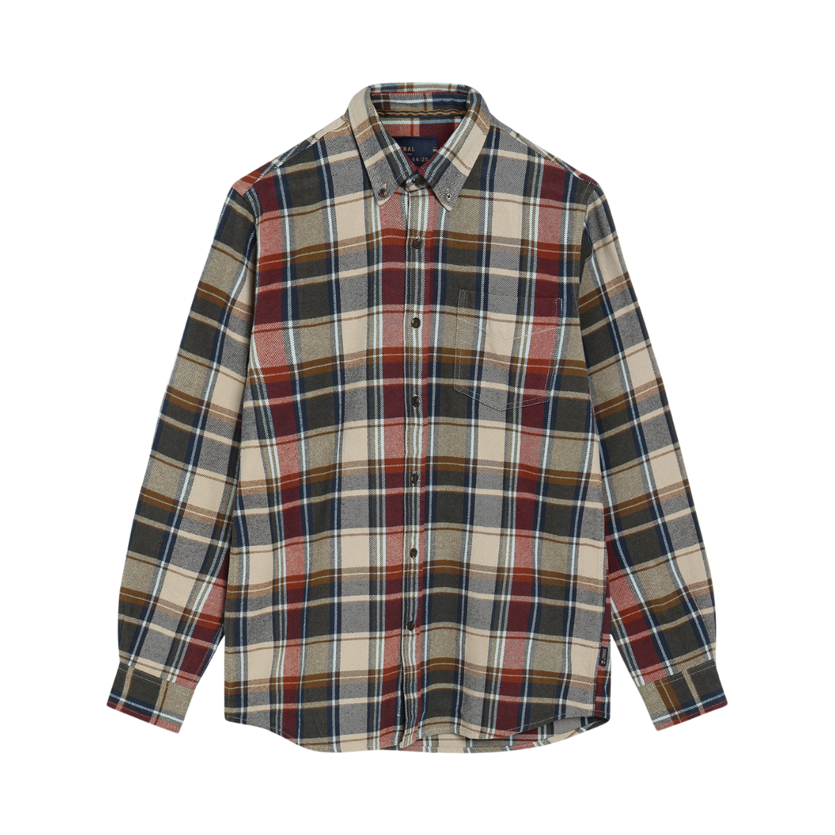 15857 MannSi Check - Rusty Red