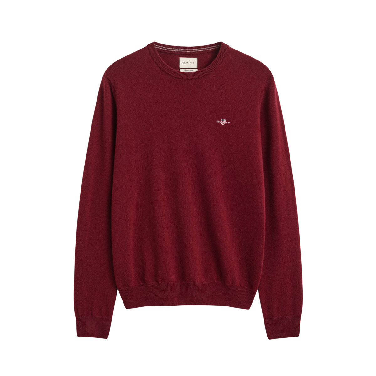 Superfine Lambswool C-Neck - Plumped Red