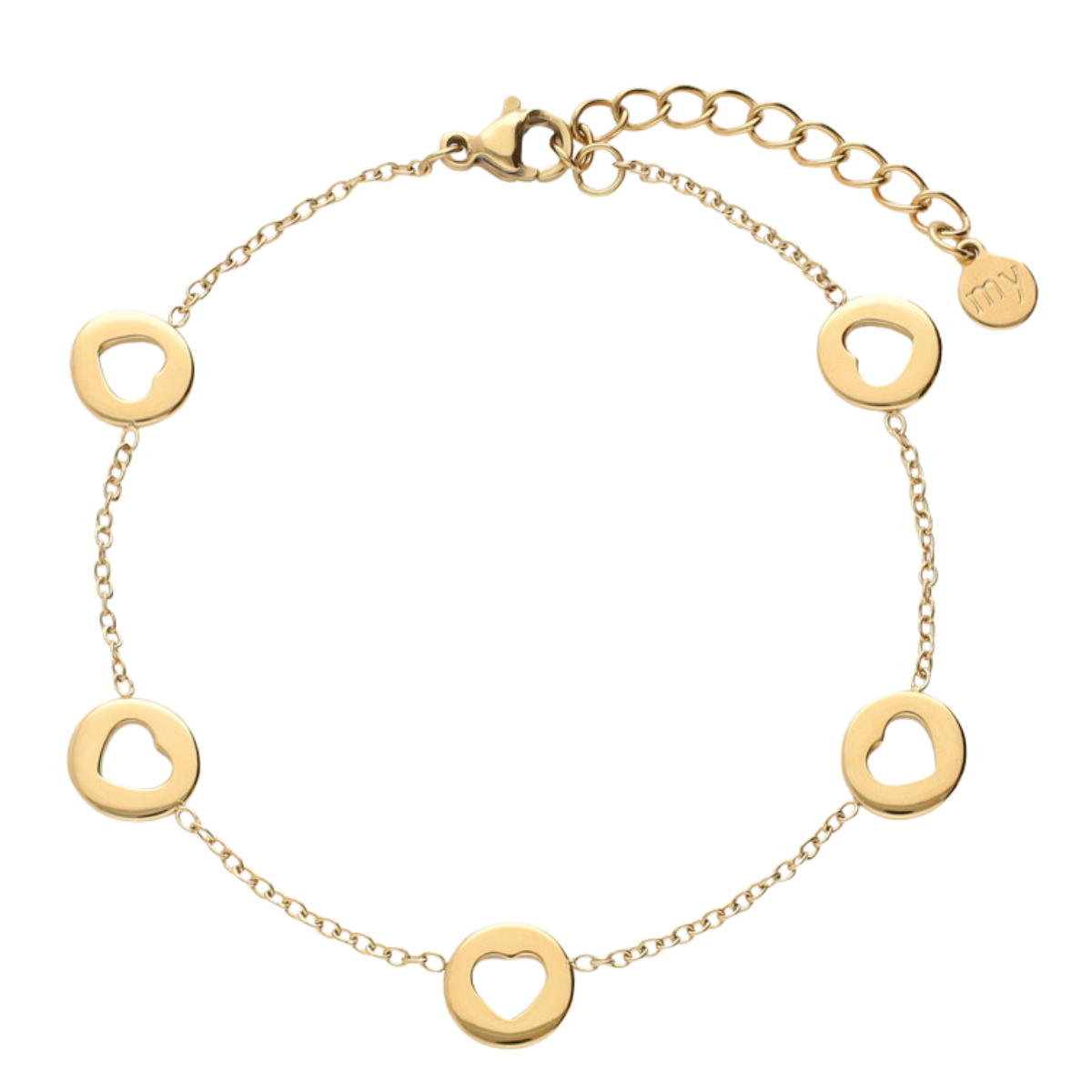 Bracelet Open Hearts - Gold