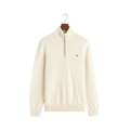 Casual Cotton Halfzip - Cream