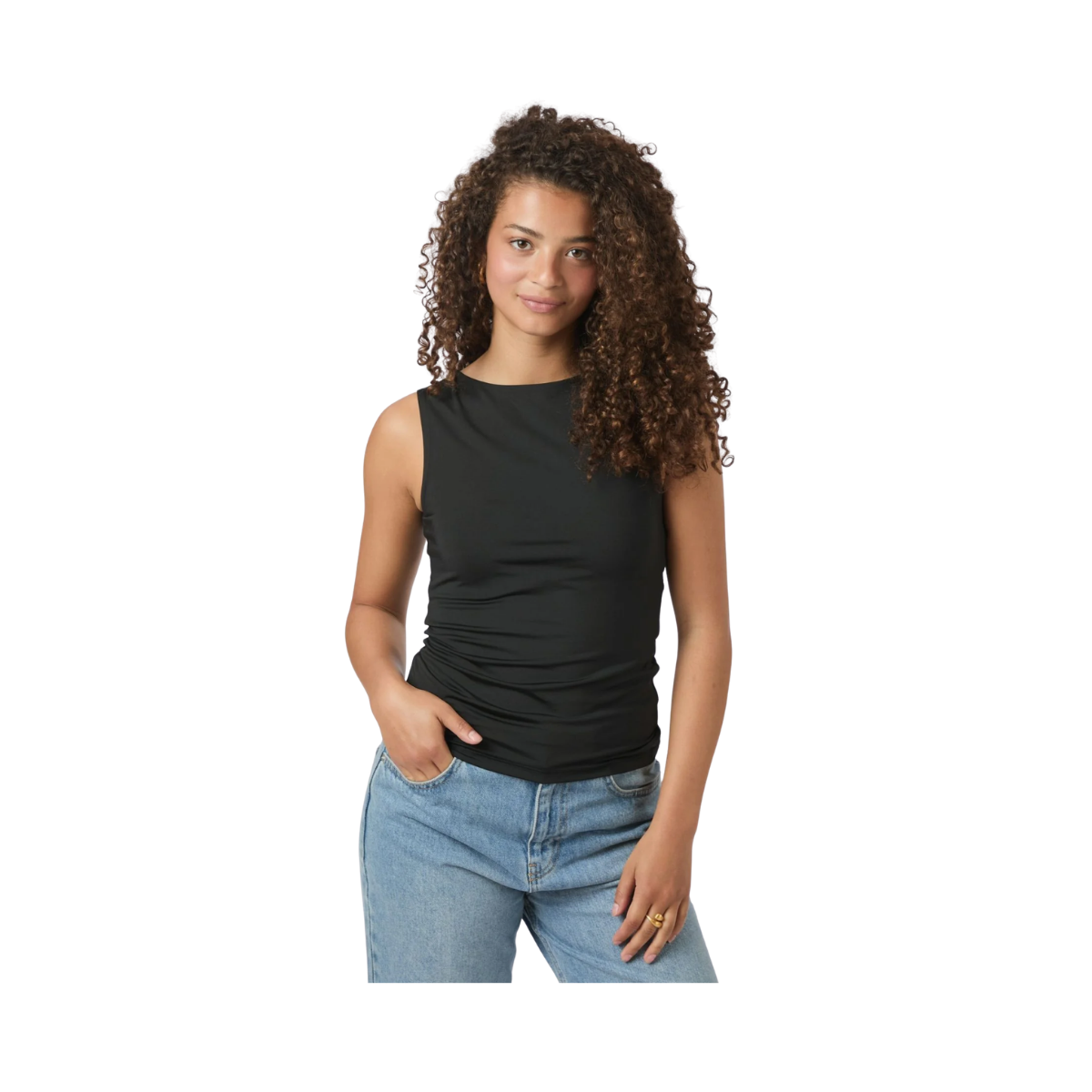 Ditty Jersey Top - Black