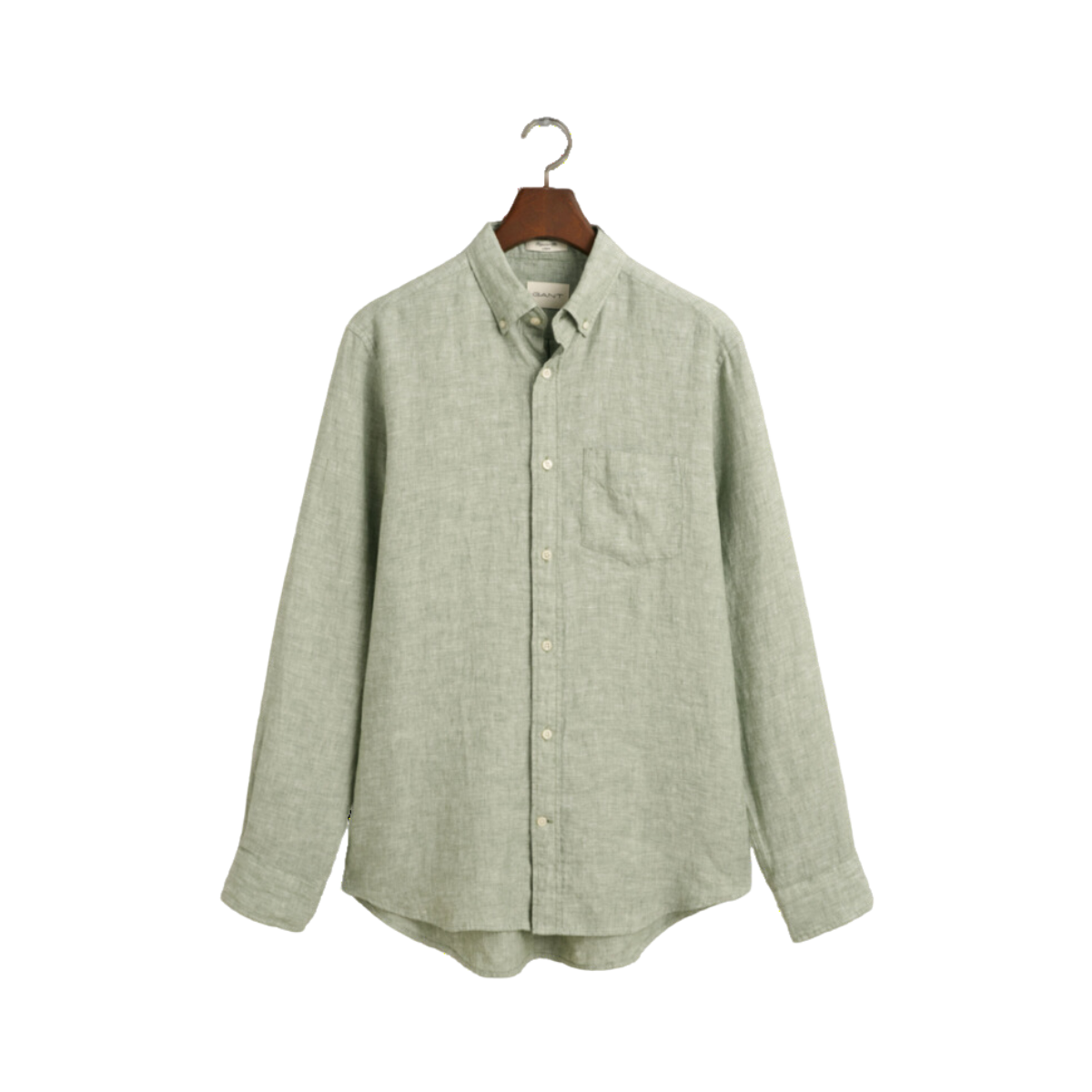 Regular Linen Shirt - Green