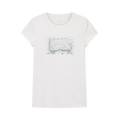 T-Shirt - White Ground/Silver