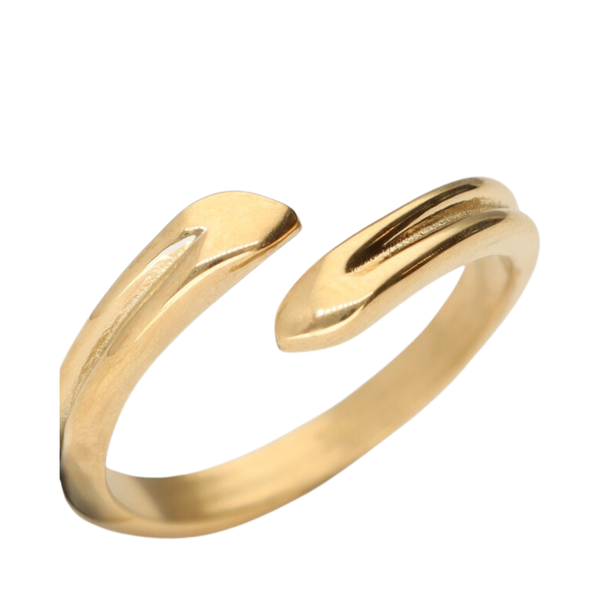Ring double heart OS - 1200 Gold