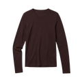 Merino Rib Long Sleeve T-Shirt - Chocolate Torte