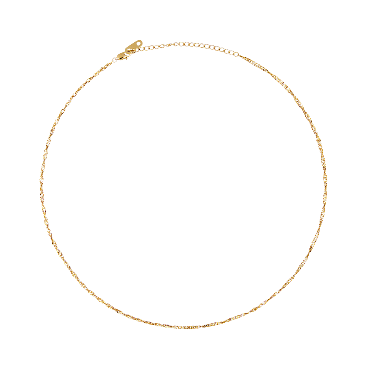 Twirl Gold Necklace - Gold