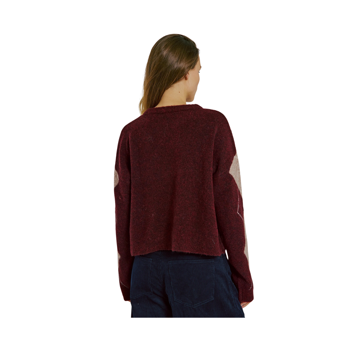 Logan Knit Top - BORDEAUX