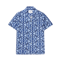 Ornament AOP Tencel SS Shirt - Blue