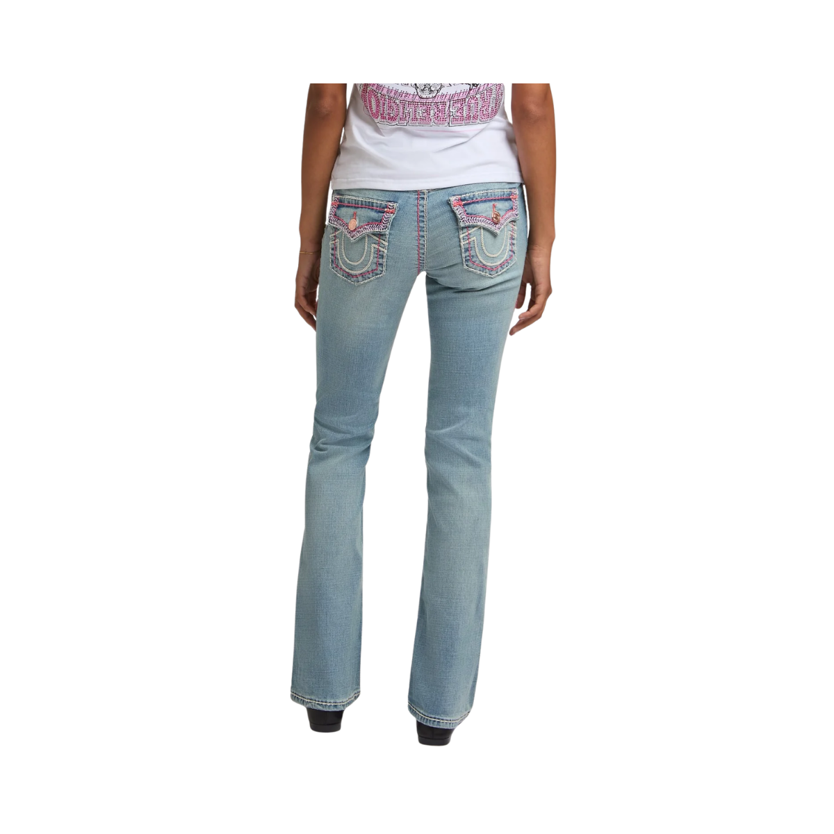 Becca Mid Rise Bootcut Super T Flap - JPQL Seaside Pearl