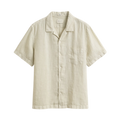 Gmnt Dyed Linen Camp Shirt - Sand