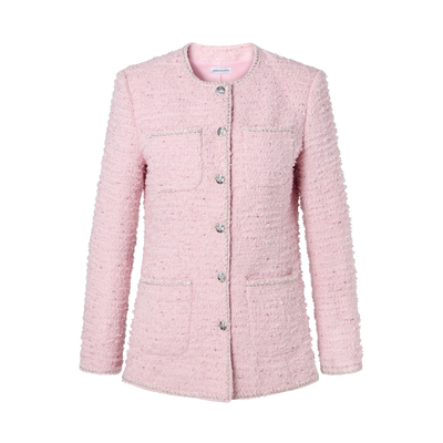 Elise Tweed Jacket - Pink