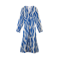 Ana Dress - Cosy White/Cobalt
