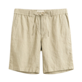 Reg Linen DS Shorts - Oat Beige