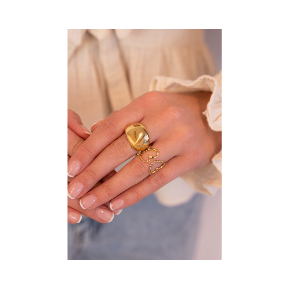 Ring stmt bubble - 1200 Gold