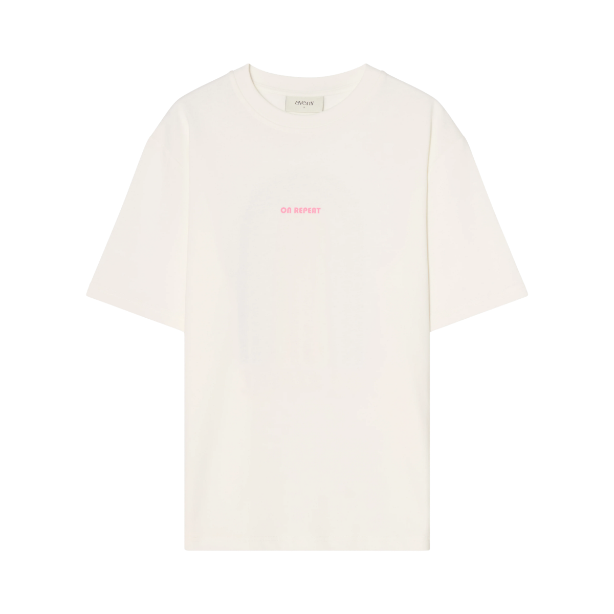 Berkeley Tee On Repeeat Front And Back - Almost White