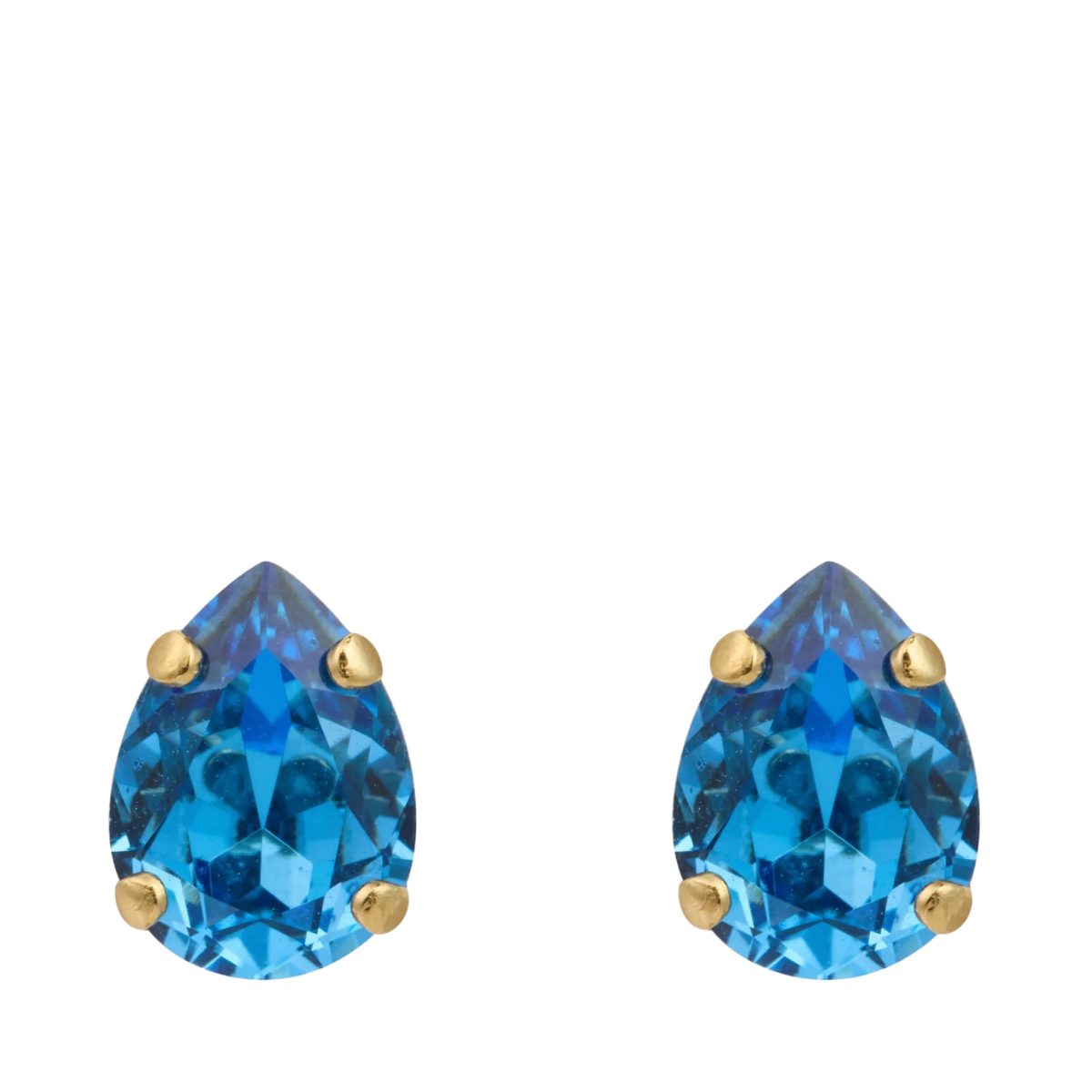 Amelia Stud Earrings Gold - Recreated Iceblue