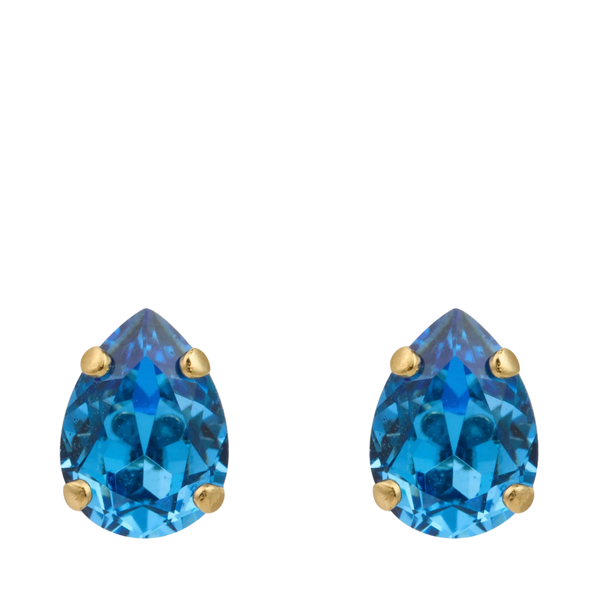 Amelia Stud Earrings Gold - Recreated Iceblue