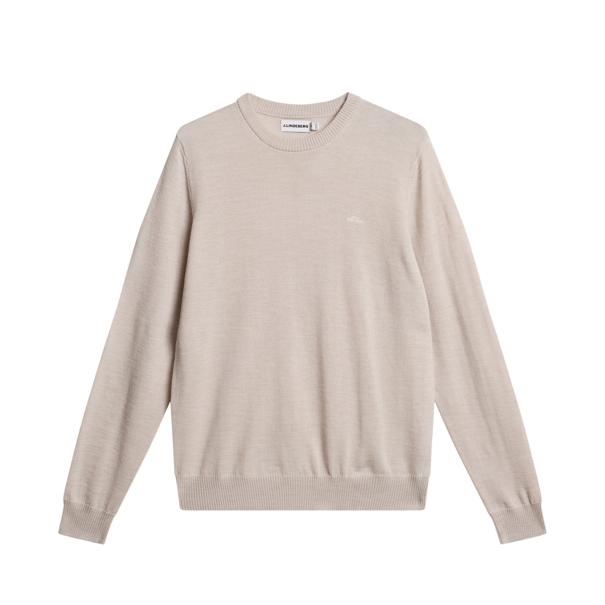 Keane Merino Crew Neck - Moonbeam Melange
