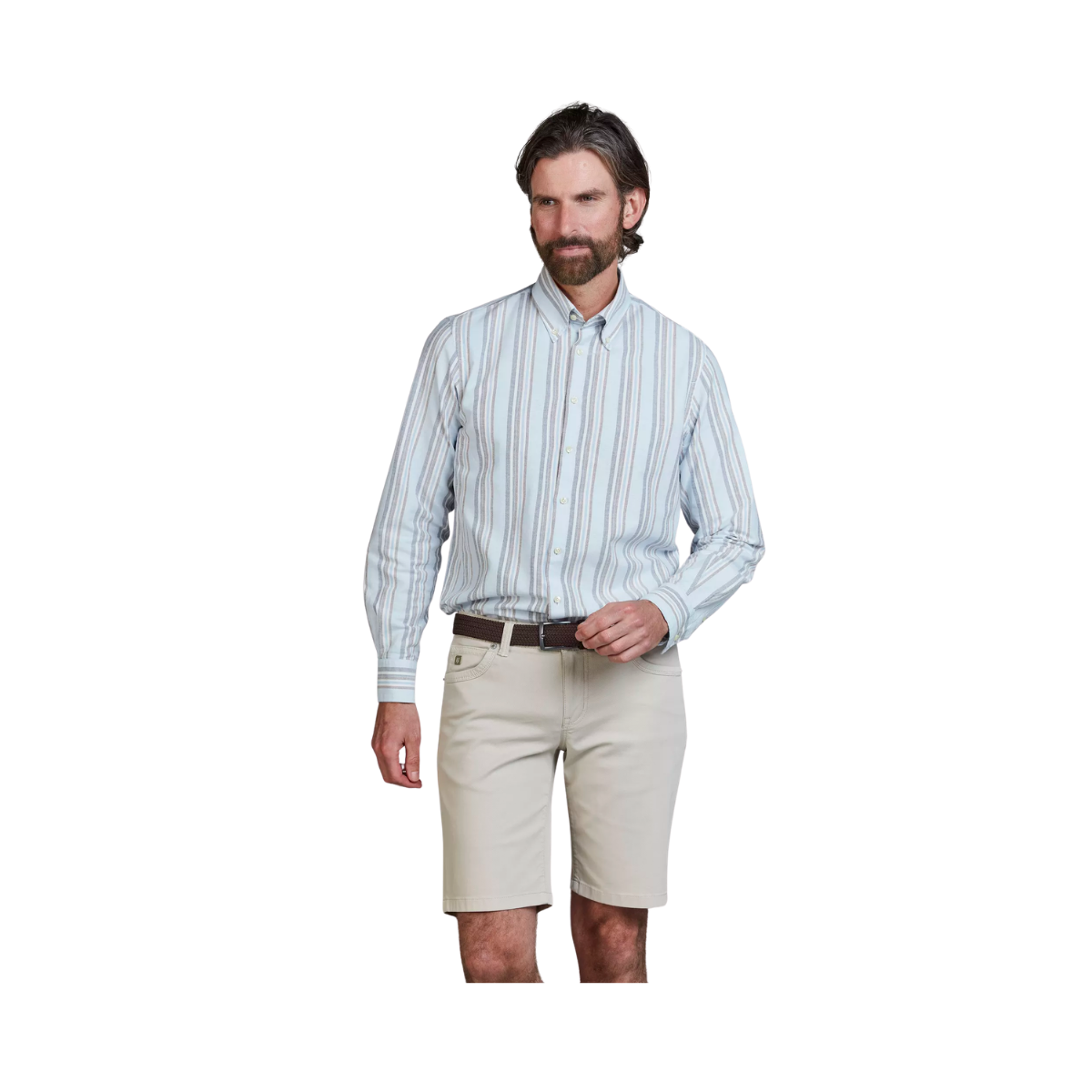 5-Pkt Pan Oxford Shorts - Irish White