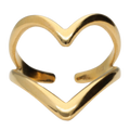 Ring Big Open Heart - Gold
