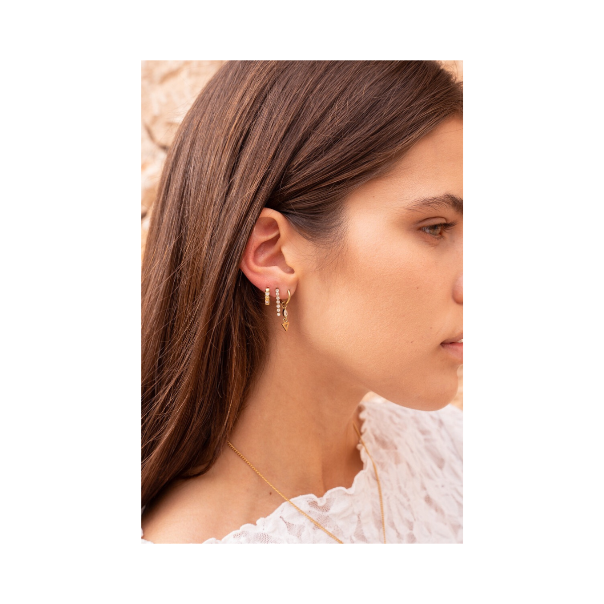 Earrings Stones 6 - 1200 Gold