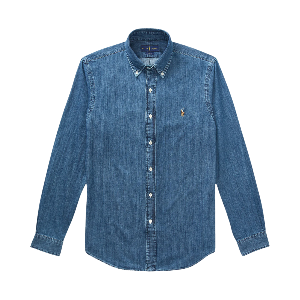 Slim Fit Denim Shirt - Denim