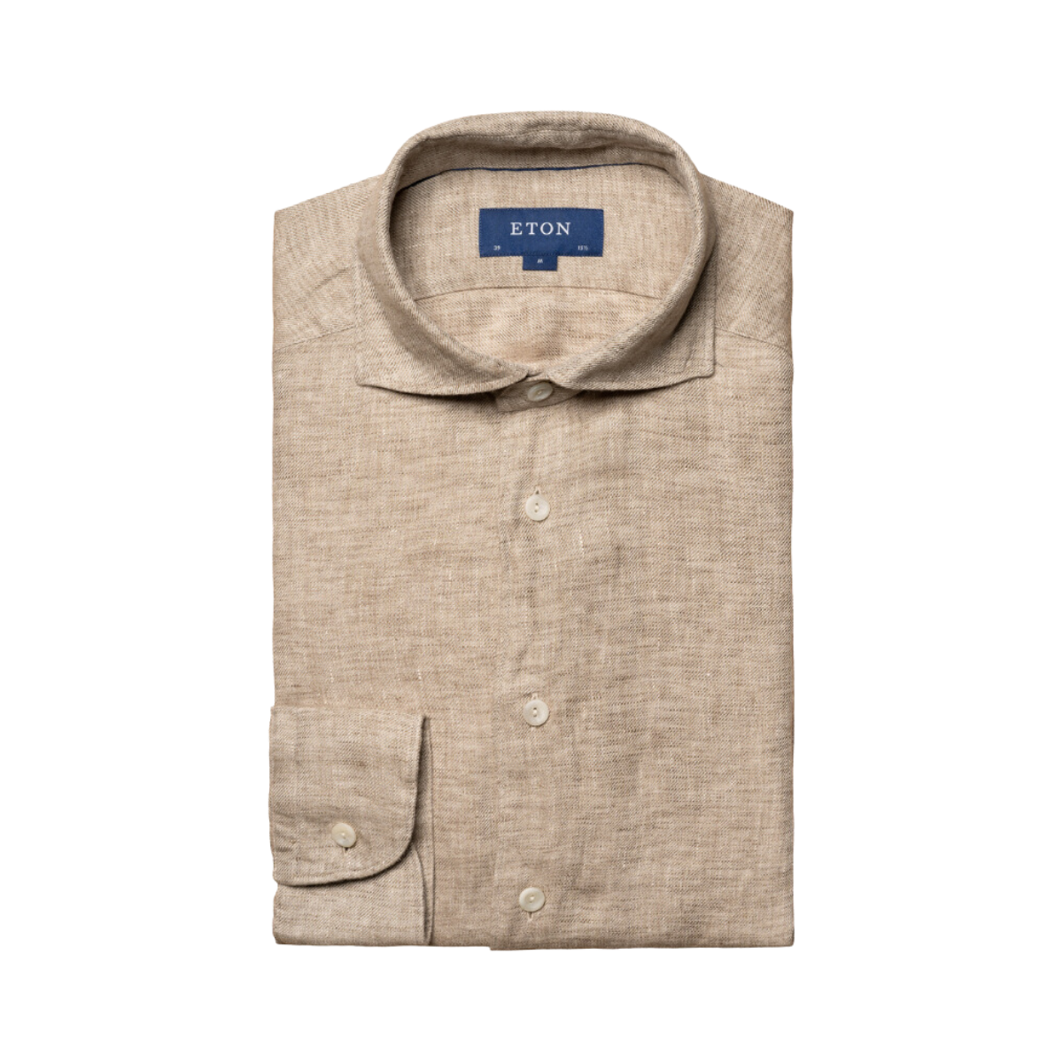 Twill Linen Shirt - Brown