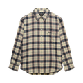Check Flannel Relaxed Shirt - K1W Off White Mix Check