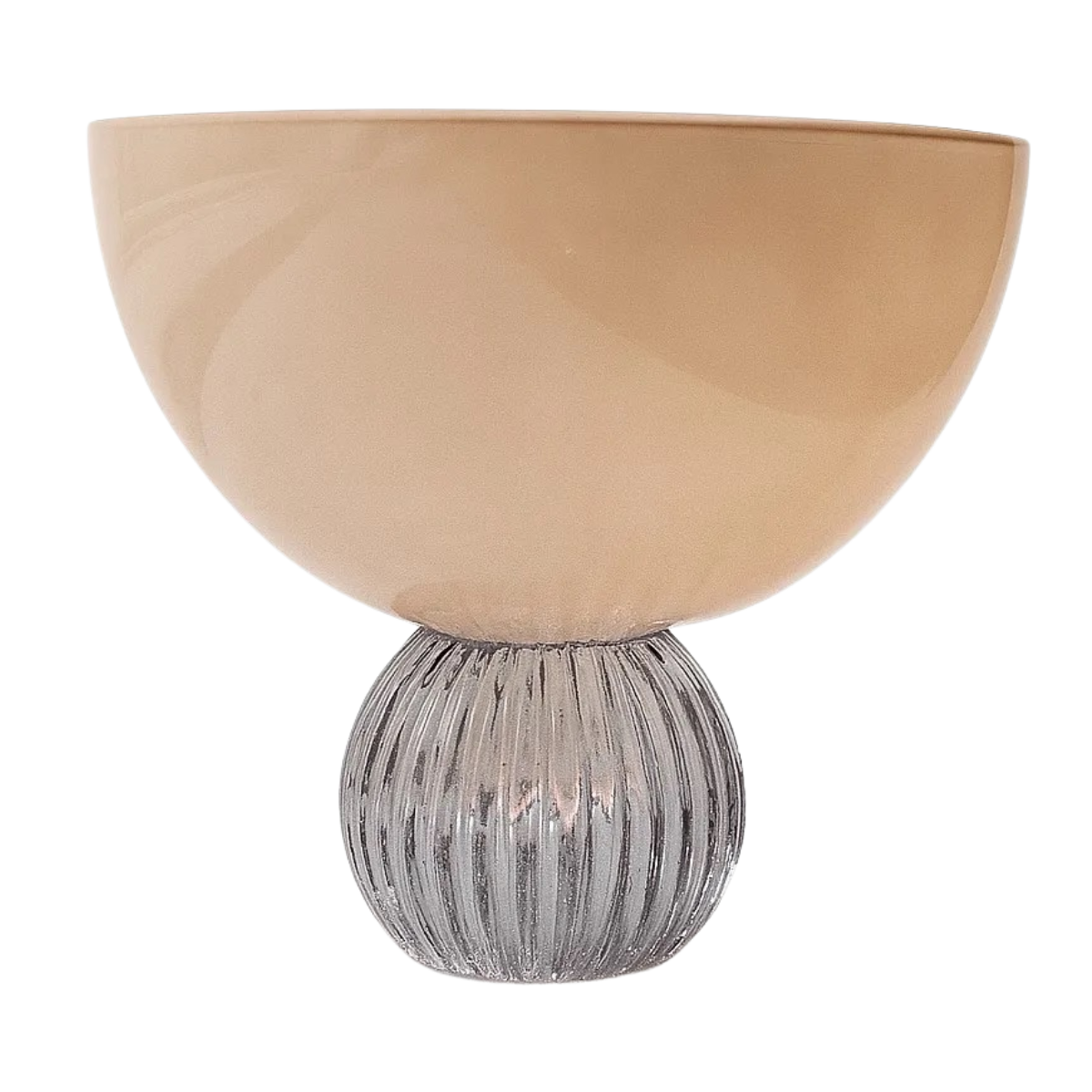 Glass Creme/Smoke Small Cup
