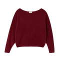 Pull Boule Ml Col Bateau - Cerisier Chine