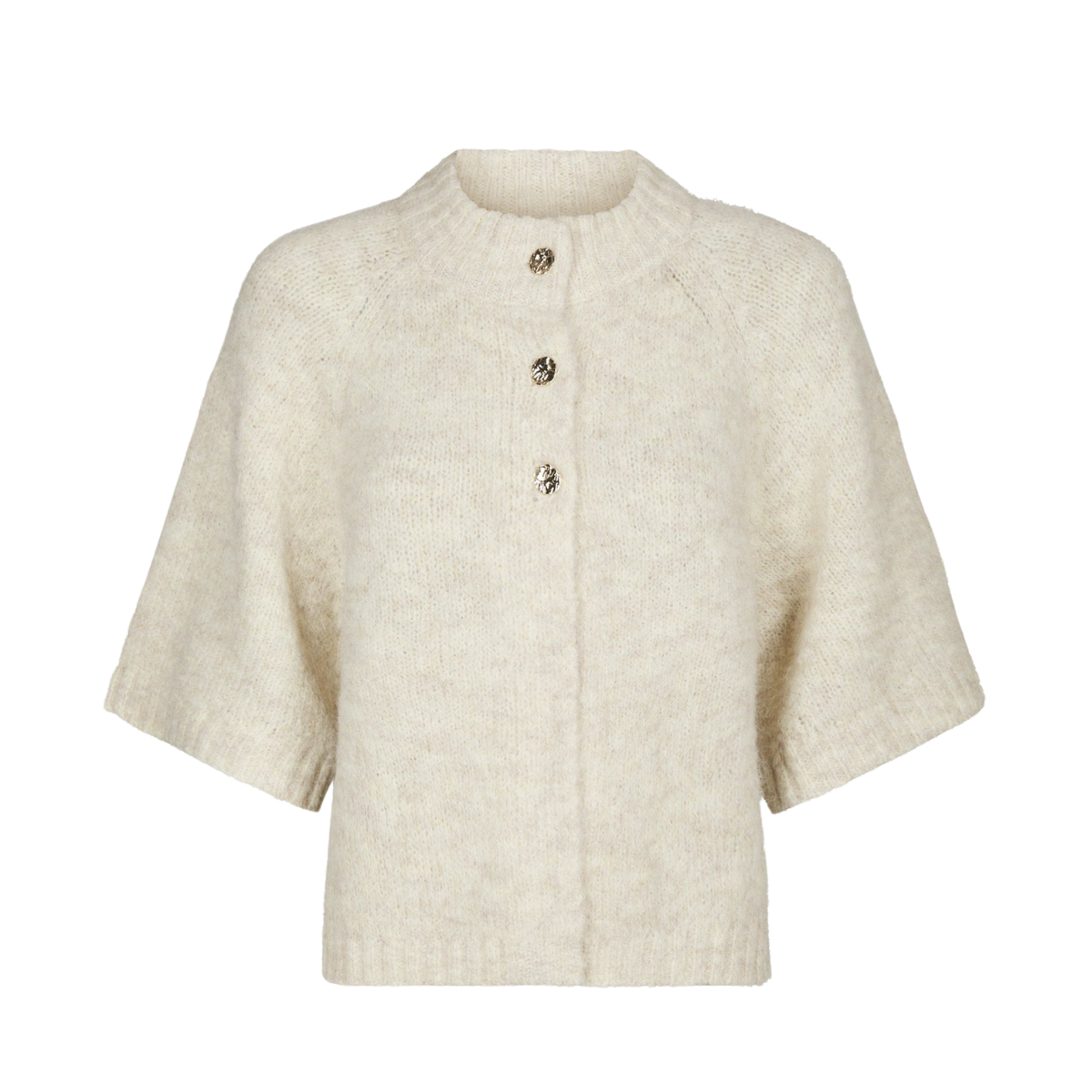 Benuta Fluffy Knit Cardigan - Ivory