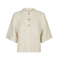 Benuta Fluffy Knit Cardigan - Ivory