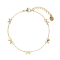Bracelet with mini bows - Gold