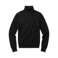 Merino Rib Long Sleeve Roll-Neck - Black Jet