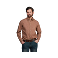 Zac Clrd Twill Denim Shirt - Rustic Brown
