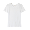 T-Shirt Ajuste Mc Col Rond - Blanc