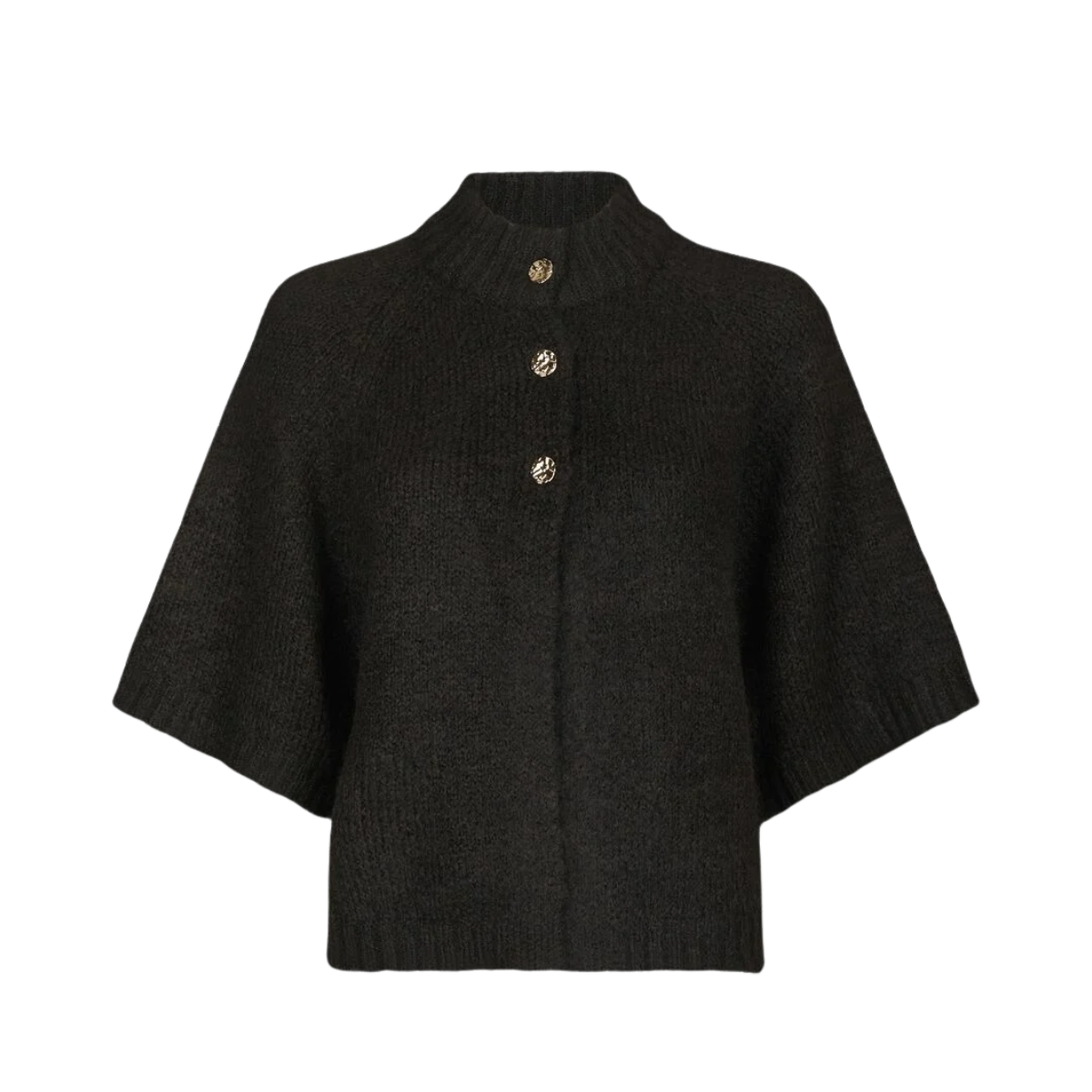 Benuta Fluffy Knit Cardigan - Dark Brown