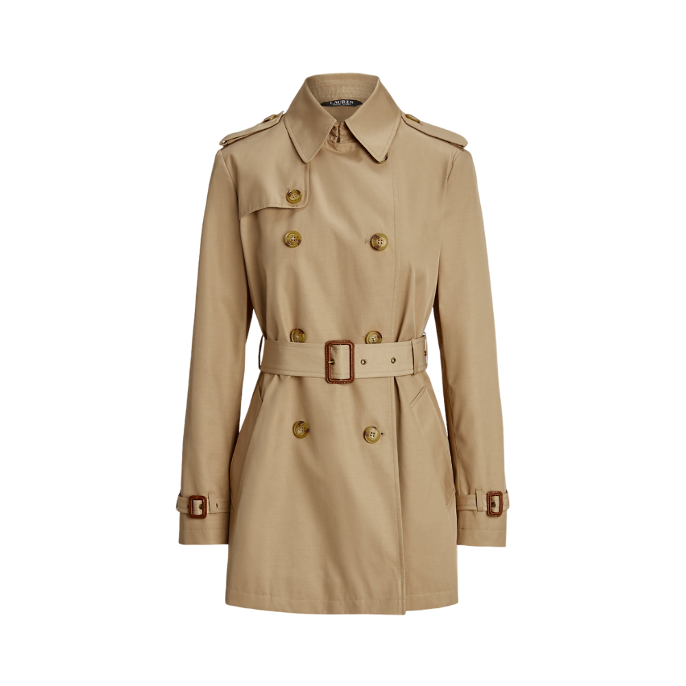 DB Belted Rain Coat - Beige