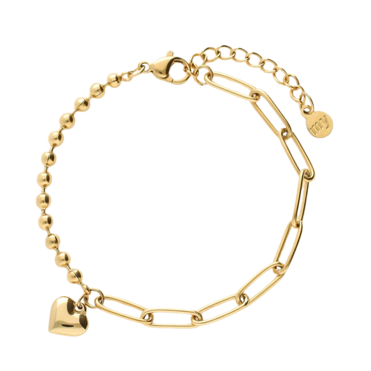 Bracelet chain heart - Gold