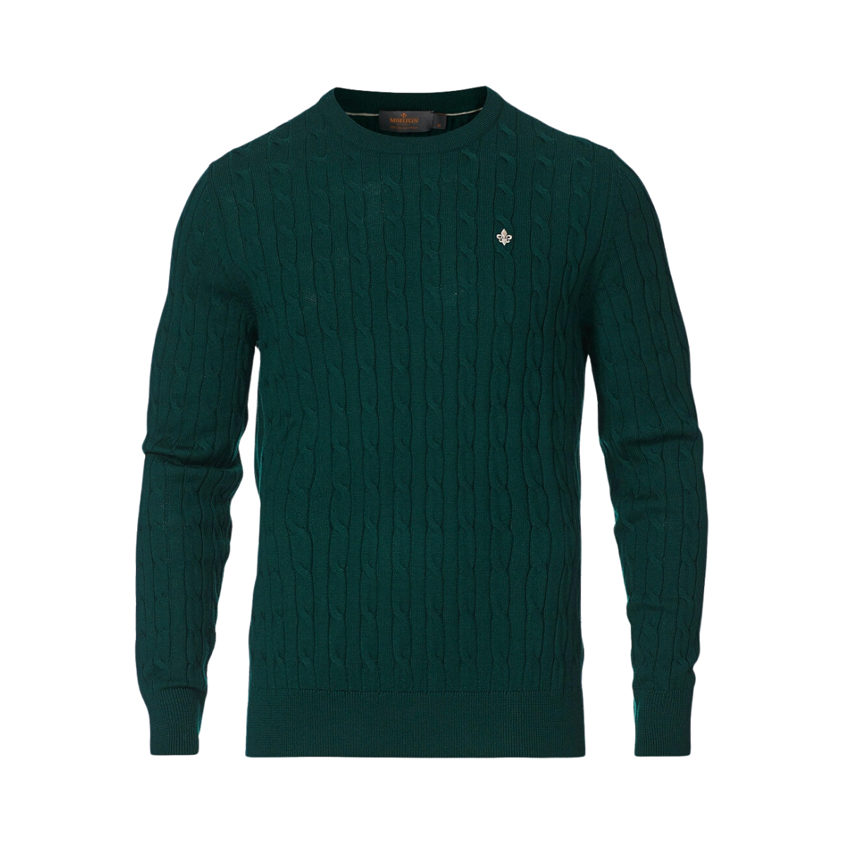 Merino Cable Oneck - Green