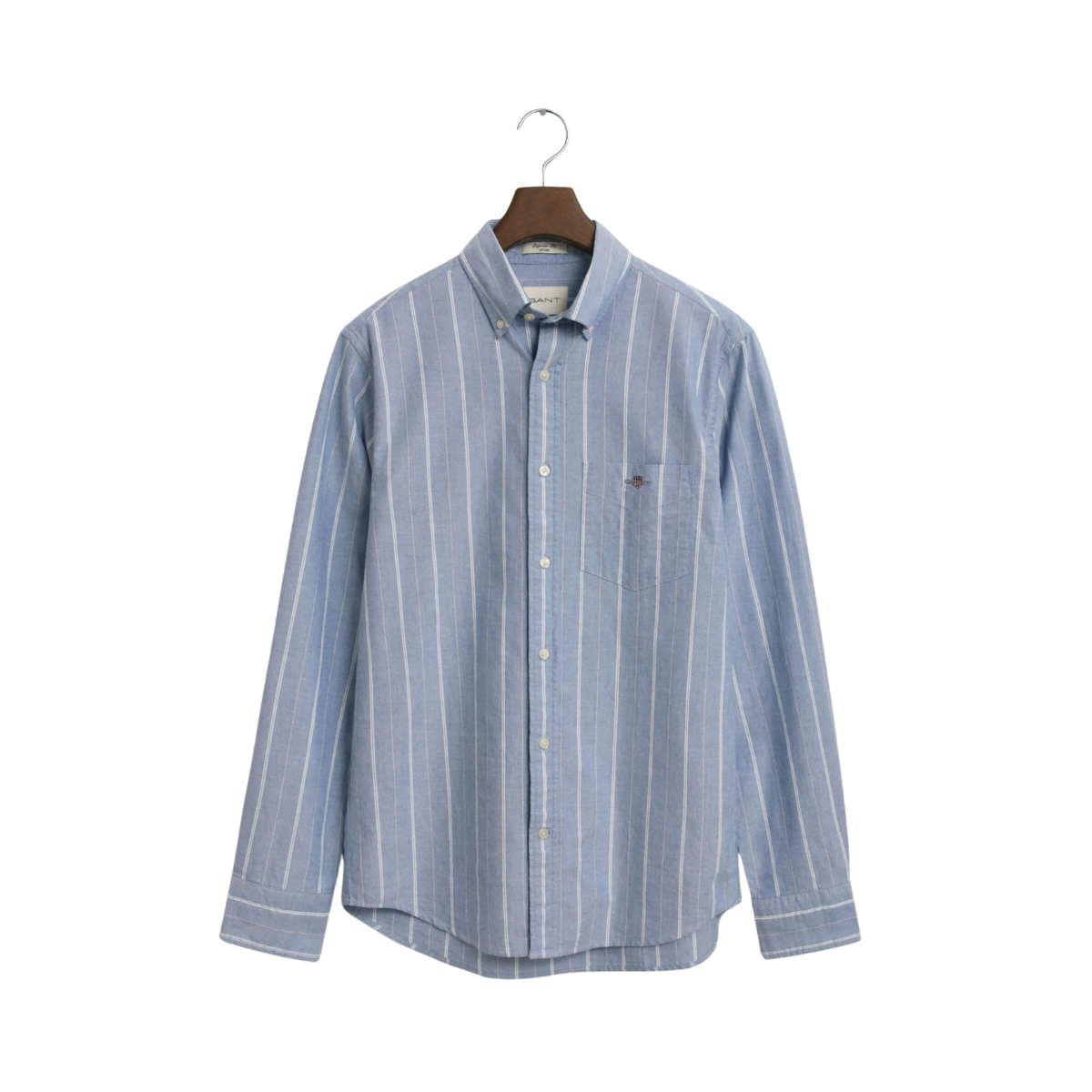 Classic Oxford Stripe Shirt - Rich Blue