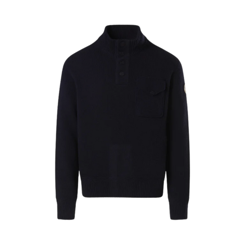 North Sails HALF BUTTONS 5GG KNITWEAR - NAVY BLUE