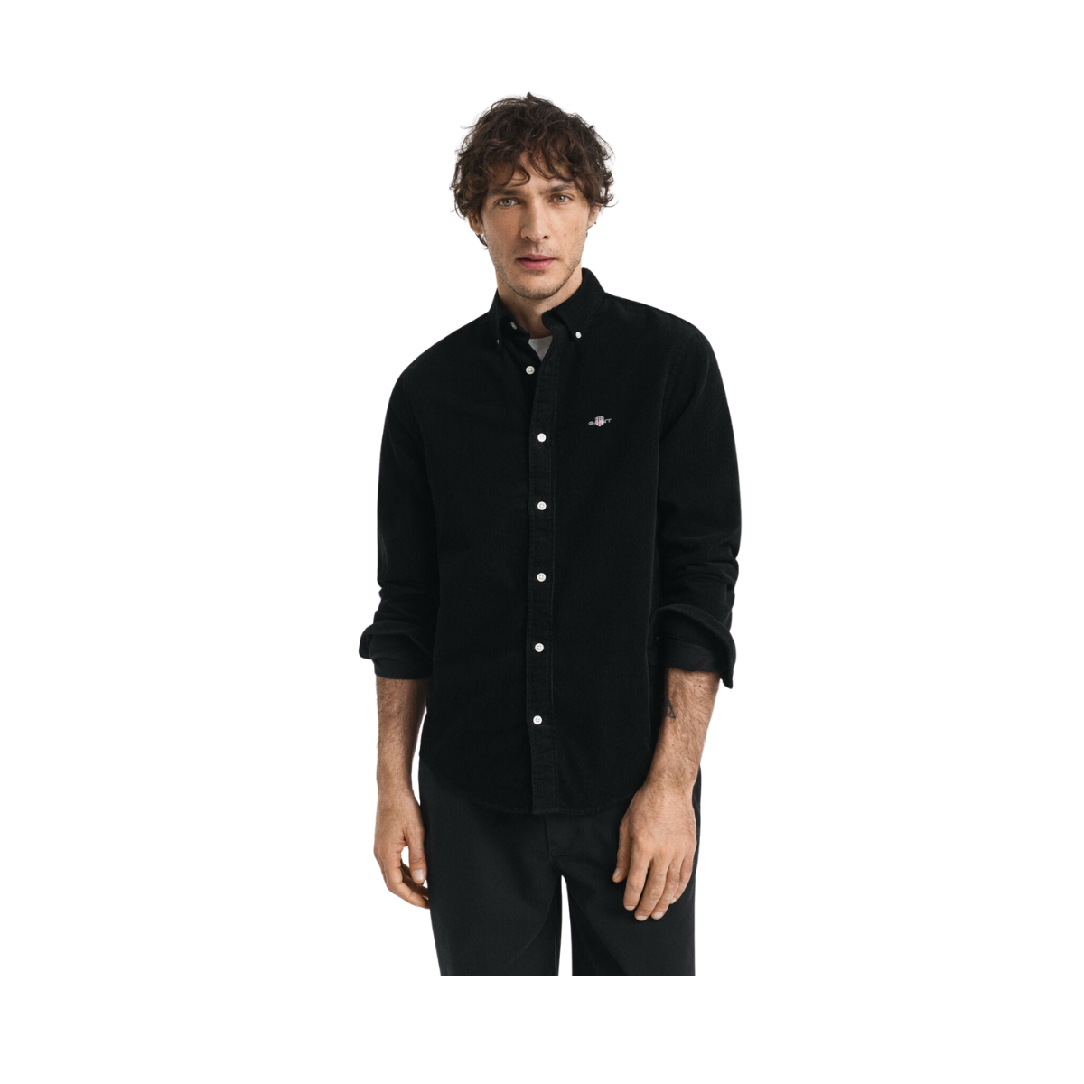 Reg Corduroy Shirt - Black